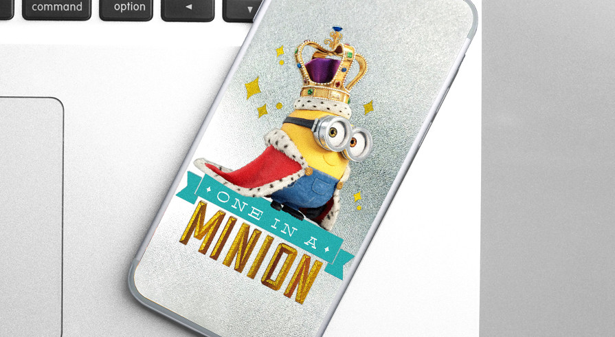 Yellow Minions Pure Silver Phone Case Series