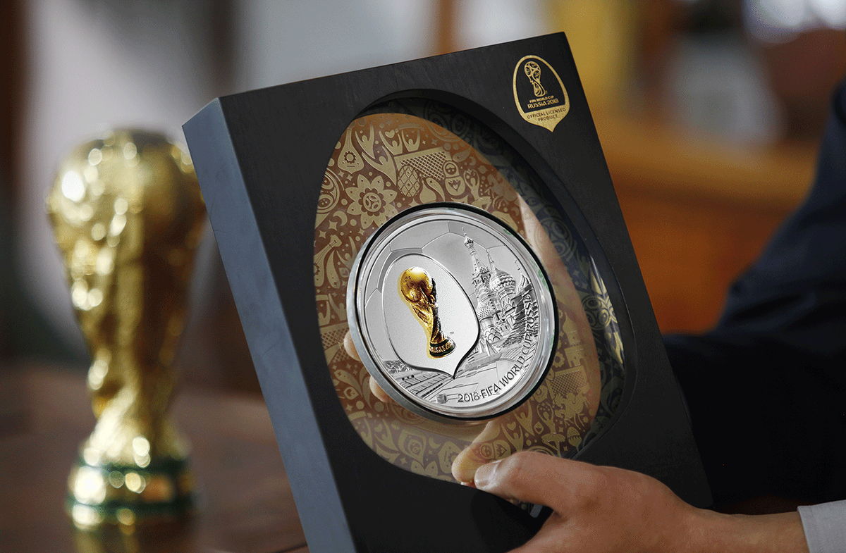 The Commemorative Silver Medal of the 2018 FIFA World Cup Russia™